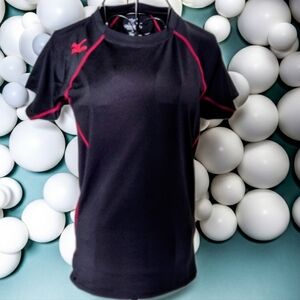 Mizuno Black and Red Athletic Top Size XS